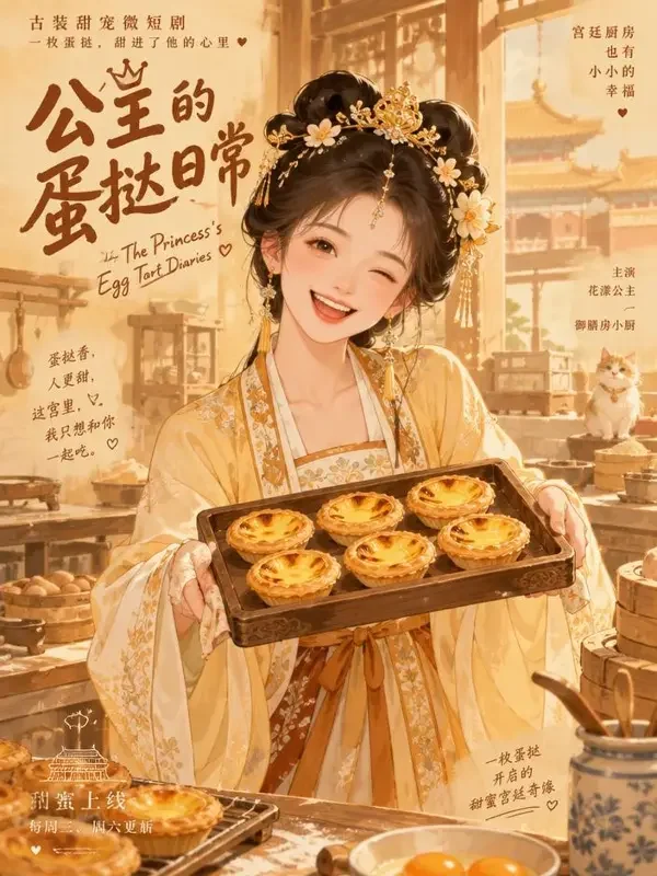 公主的甜点屋 - 古装甜宠短剧 短剧《公主的甜点屋》封面图